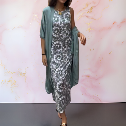 Diana™ | Elegant Dress with Cardigan