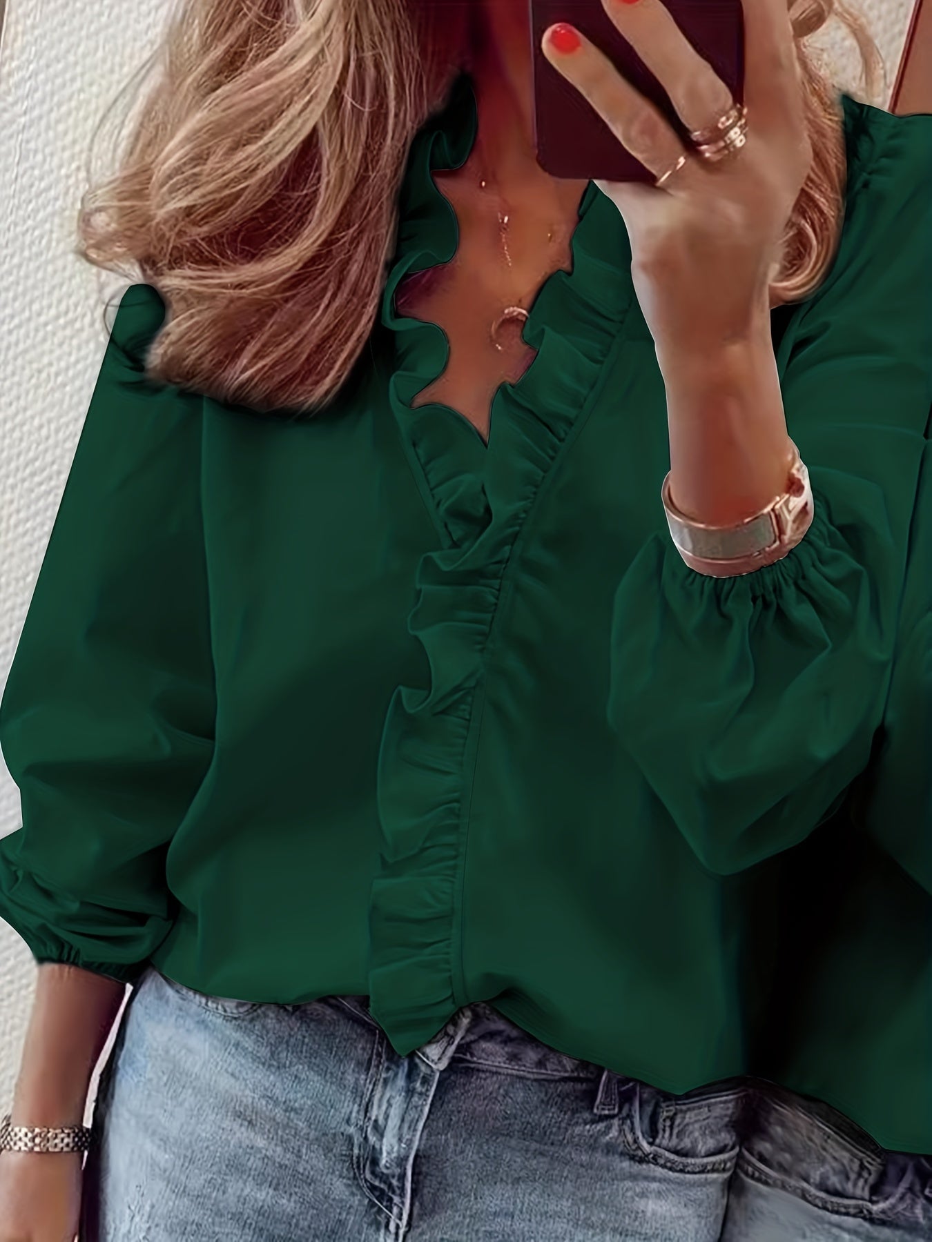 Carole™ | Lotus Leaf Collar Shirt