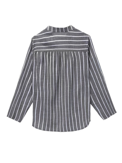 Sharon™ | Casual Striped V-Neck Top