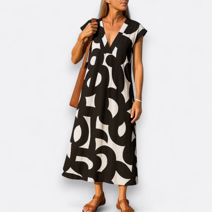 Magda - V-Neck Fluid Dress