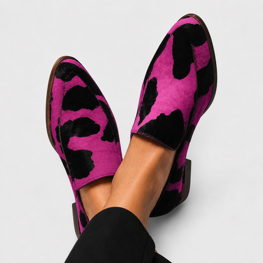 Paloma™ Cow Print Slip-On Loafers