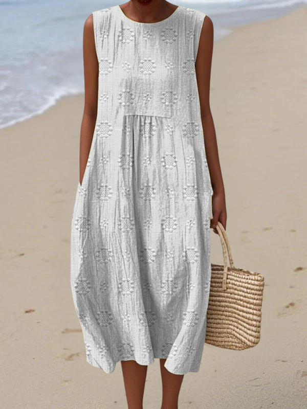 Rose™ | Embroidered Midi Dress