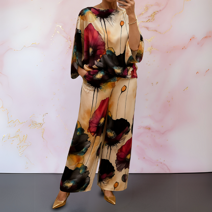 Maelora™ | Women's Satin Two-Piece Set