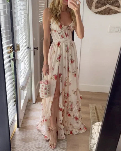 Sónia - Floral Print Midi Dress
