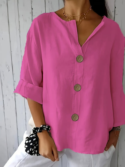 Christine™ | Casual Loose Button Shirt