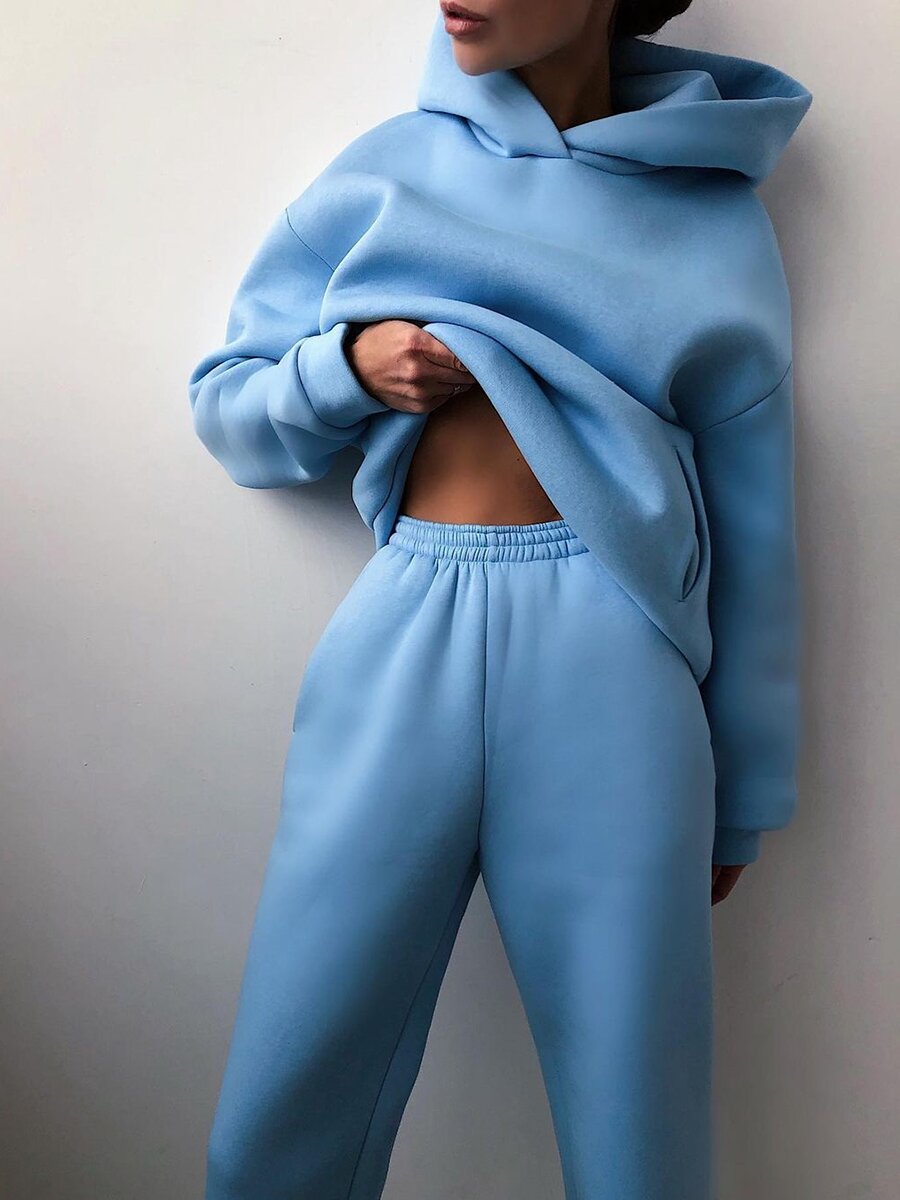 Sofia | Casual Hooded Two-Piece Suit