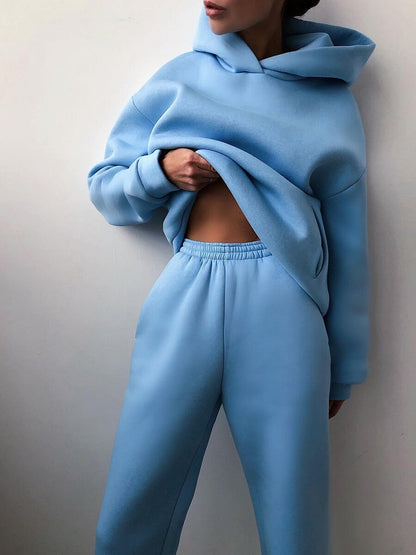 Sofia | Casual Hooded Two-Piece Suit