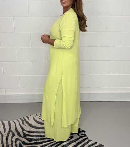 Sofia | Casual Long Top and Matching Trousers Set