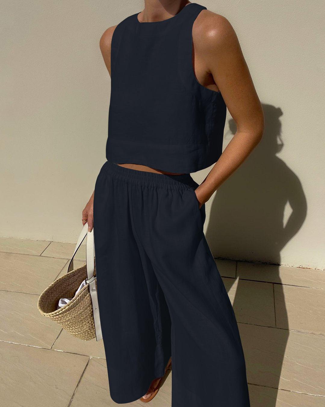 Sienna | Sleeveless Two-Piece Set