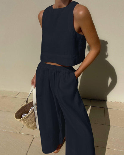 Sienna | Sleeveless Two-Piece Set