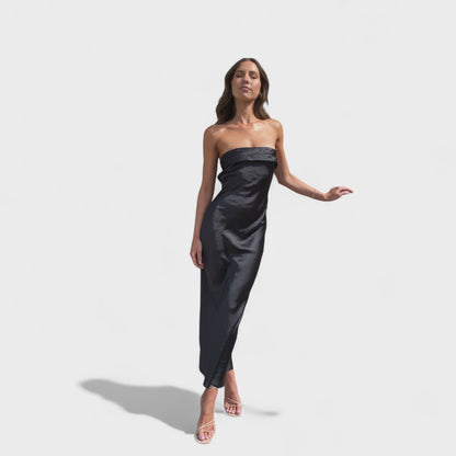 Carmen - Sleeveless Satin Dress