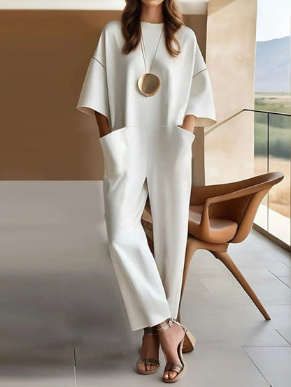 Lila | Cotton Stretchy Jumpsuit