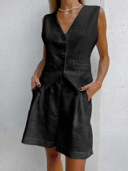 Sophia | Cover Up Two Piece Shorts Set