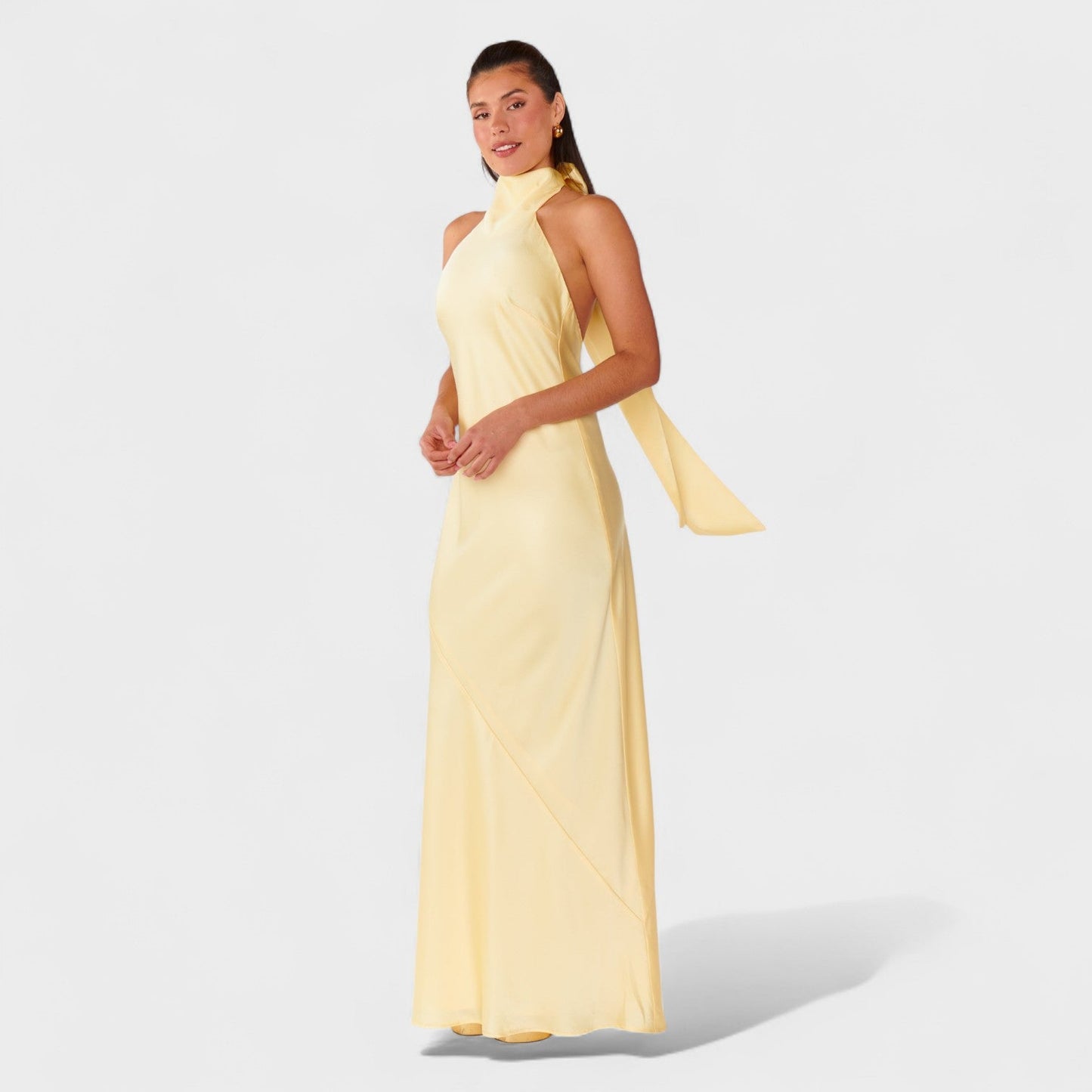Martina - Satin Tie Dress