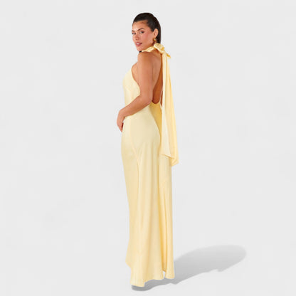 Martina - Satin Tie Dress