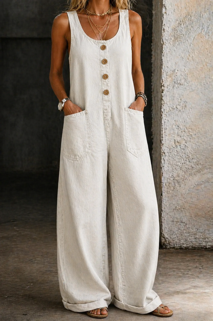 Willy | Retro Distressed Denim Overalls