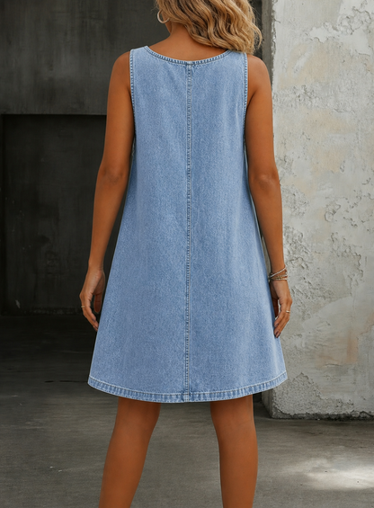 Lisa | Relaxed Denim Overall Dress