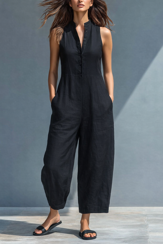 Lotte™ || Sleeveless Minimalist Jumpsuit