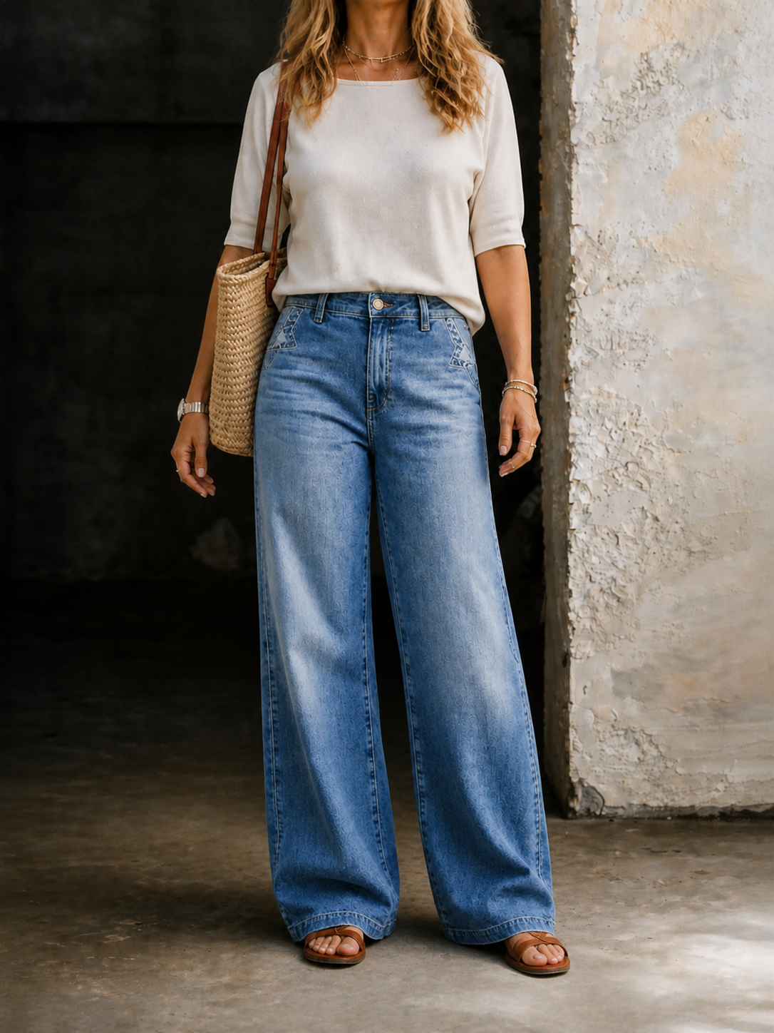 Madie | Retro High-Waisted Denim