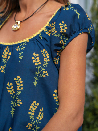 The McKenzie Maxi - Navy Sprig