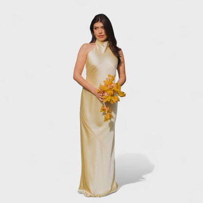 Martina - Satin Tie Dress