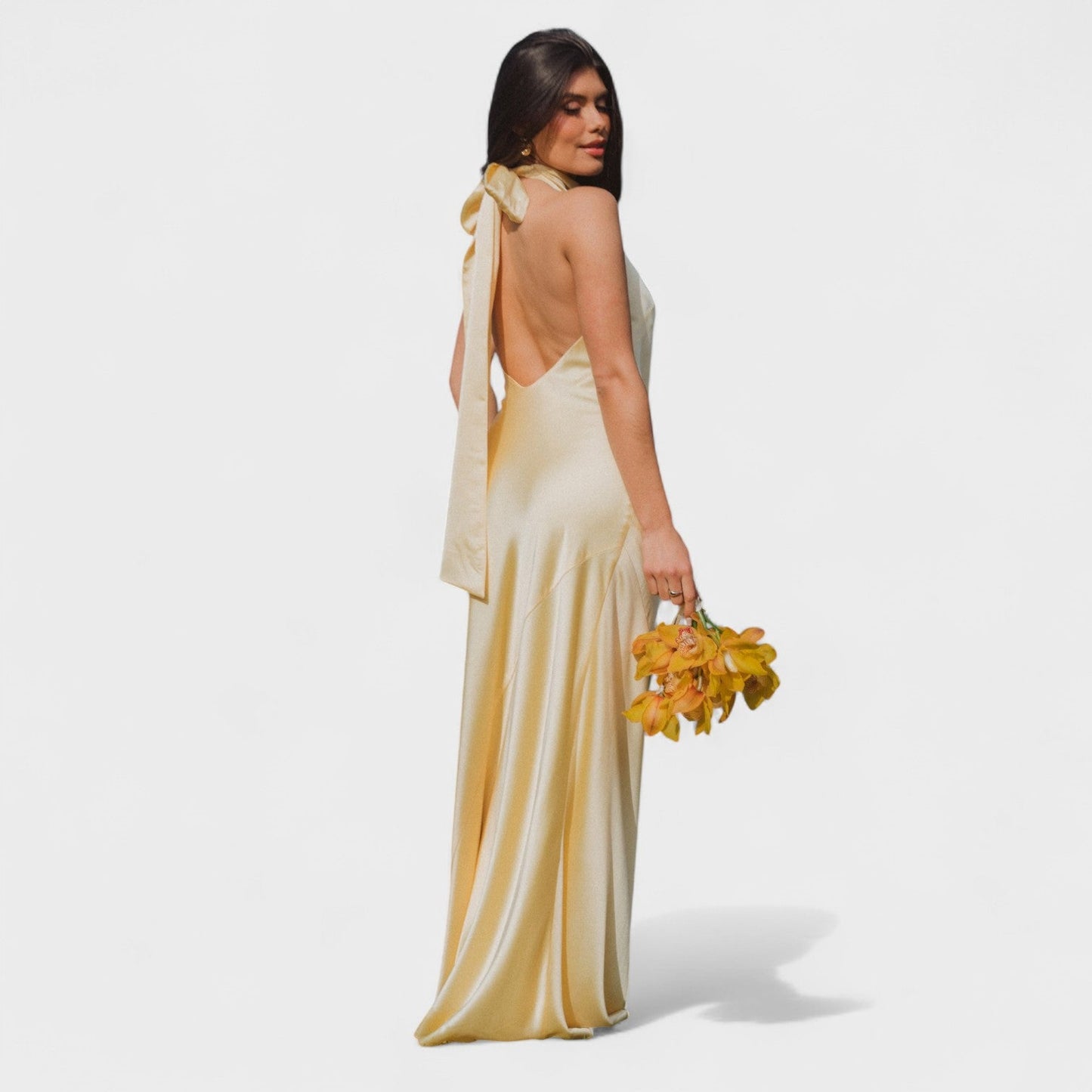 Martina - Satin Tie Dress