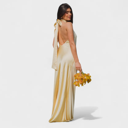Martina - Satin Tie Dress