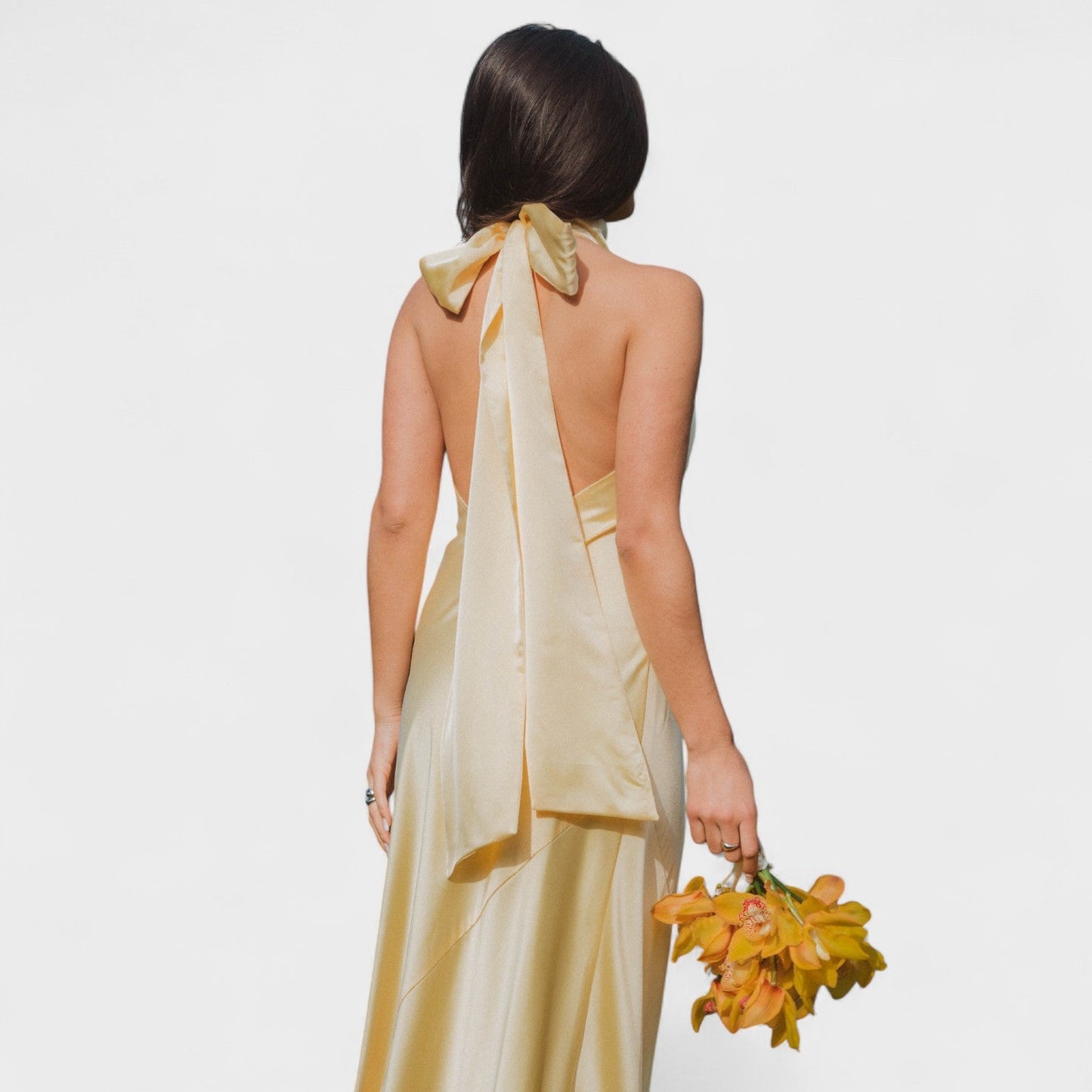 Martina - Satin Tie Dress