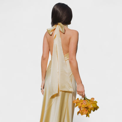 Martina - Satin Tie Dress