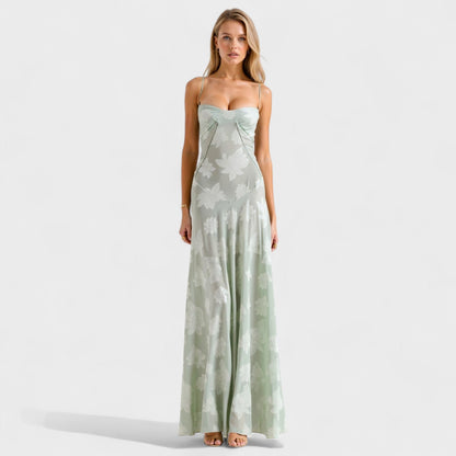 Verona - Elegant Floral Lace Maxi Gown