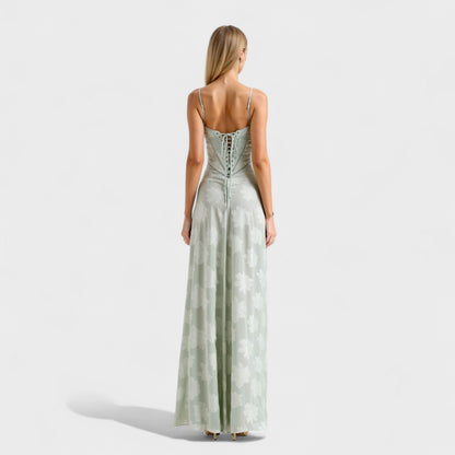 Verona - Elegant Floral Lace Maxi Gown