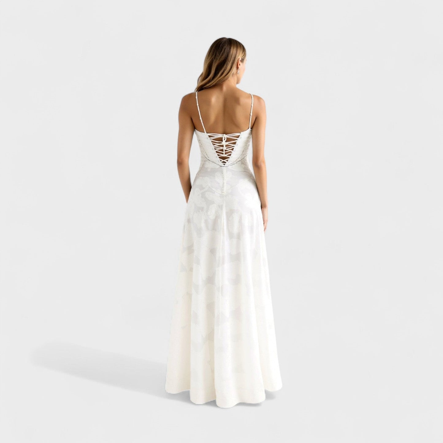 Verona - Elegant Floral Lace Maxi Gown