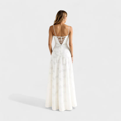 Verona - Elegant Floral Lace Maxi Gown
