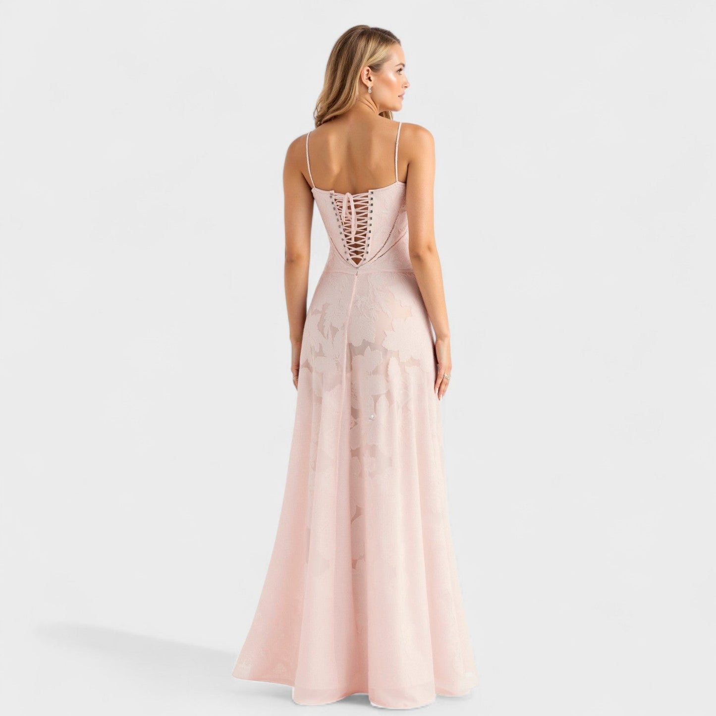 Verona - Elegant Floral Lace Maxi Gown