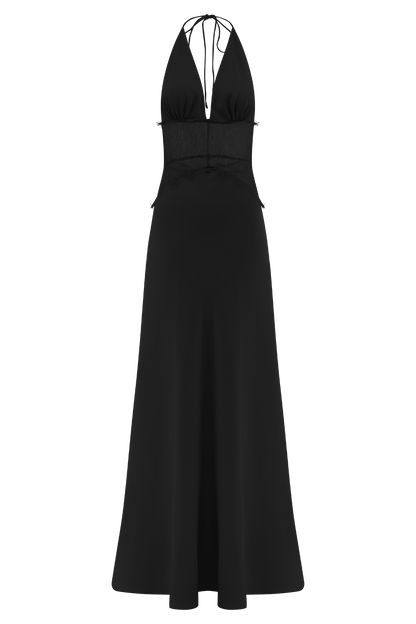Velina - Elegant Lace and Satin Gown