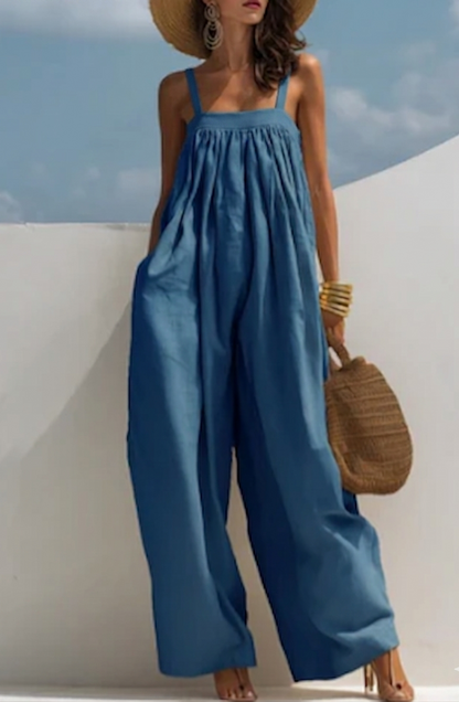 Madison | Wide-Leg Denim Jumpsuit