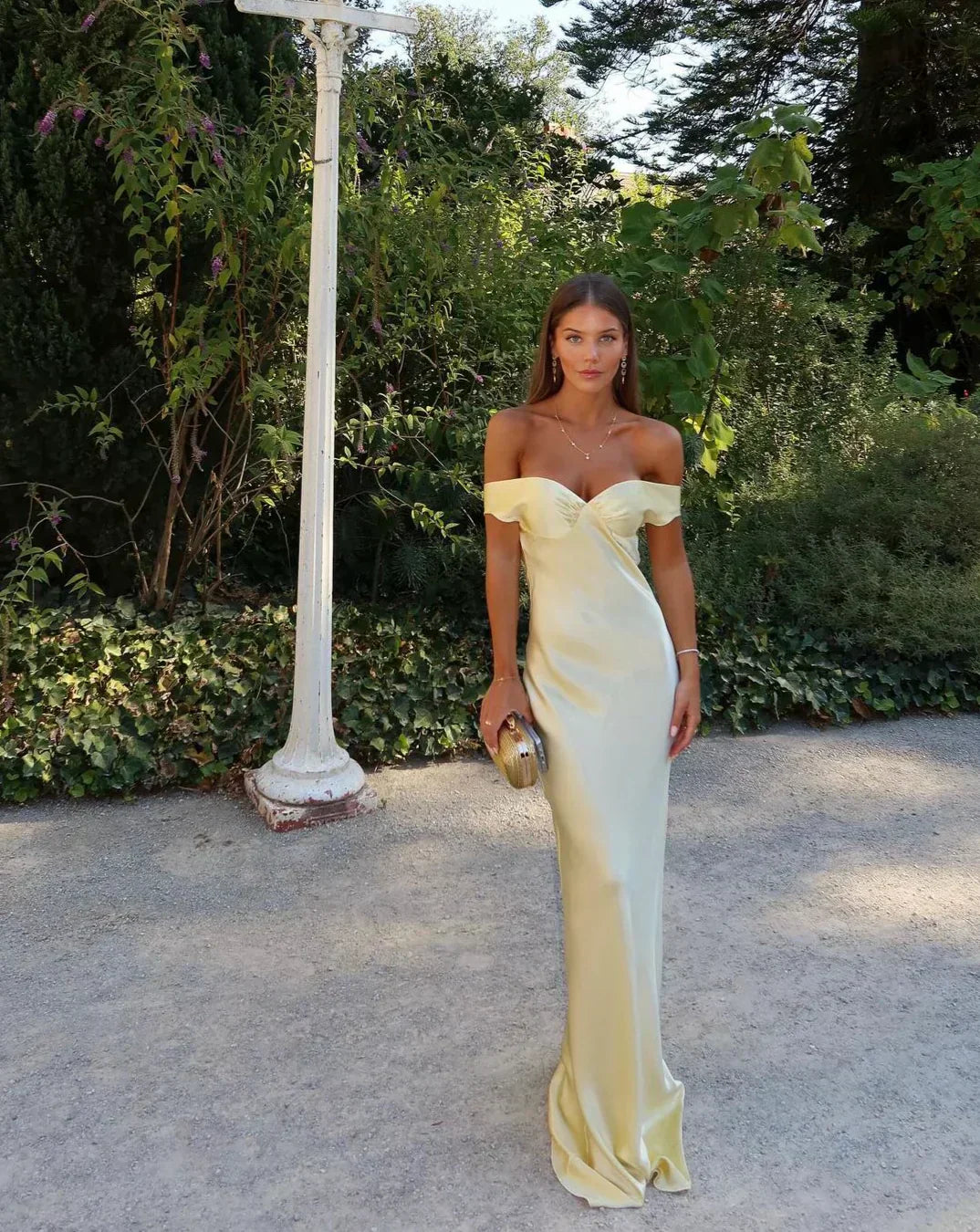 Bárbara - Long Satin Dress
