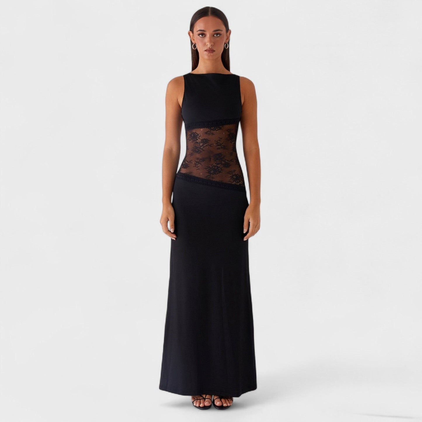 Lucinda - Elegant Long Lace Gown