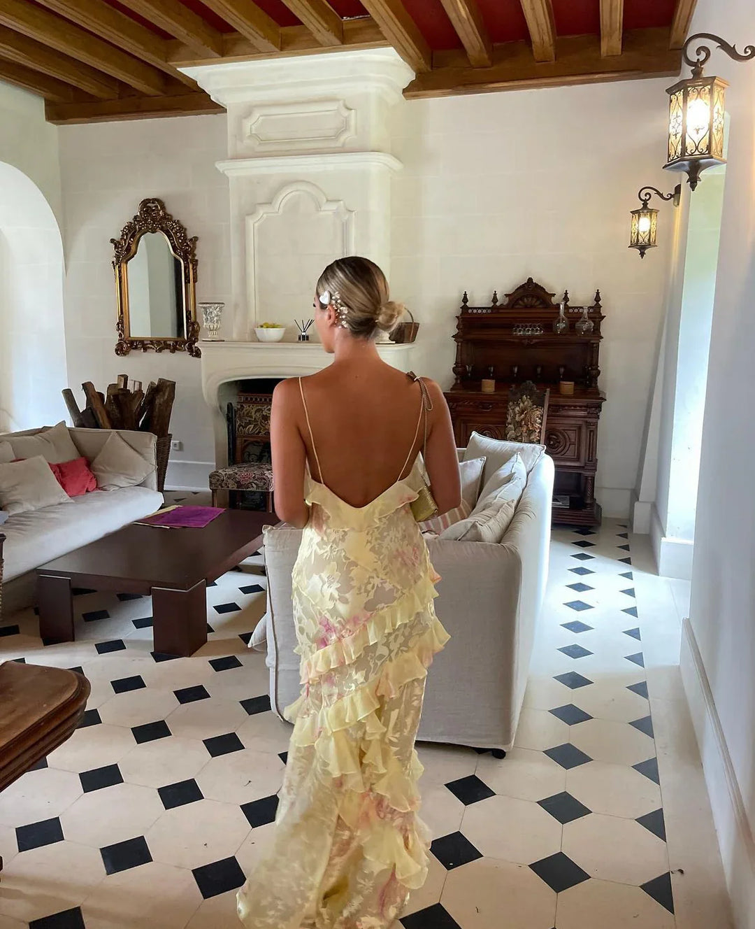 Julieta - Ruffled Maxi Dress