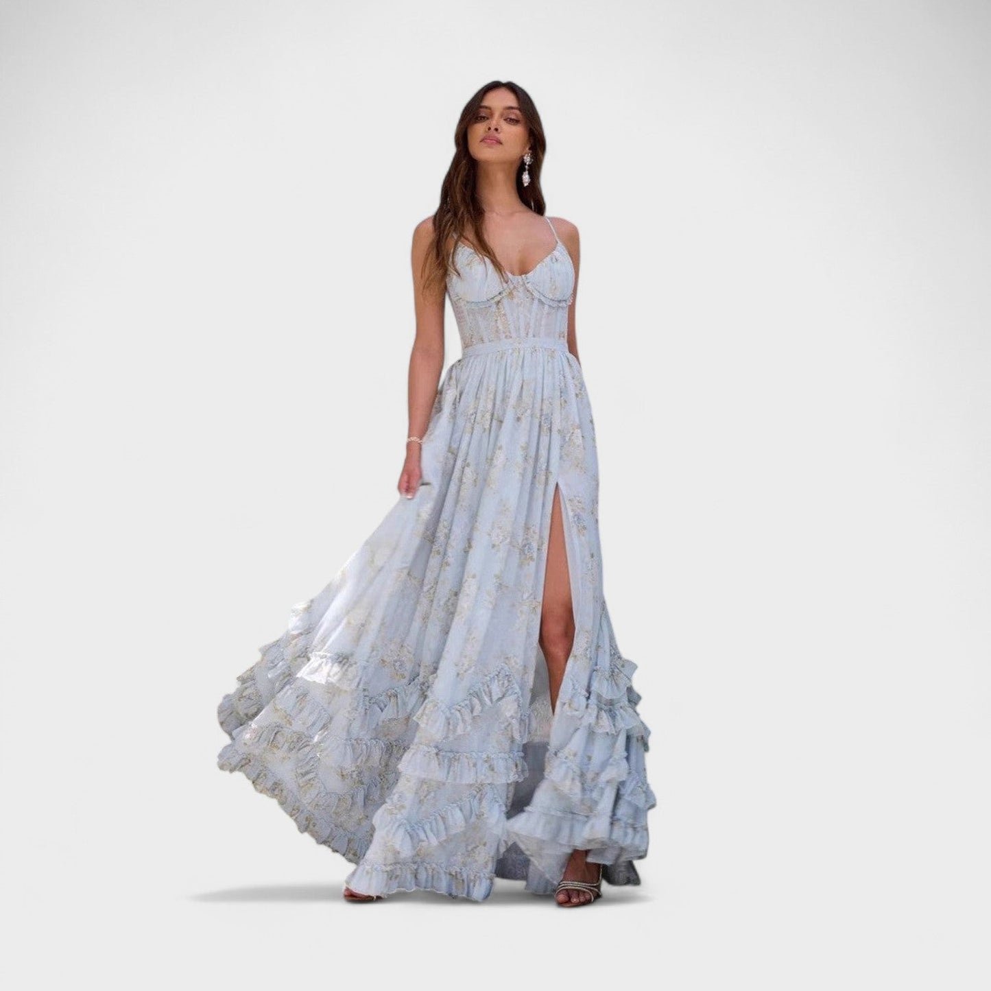 Florence - Bohemian Maxi Dress with Side Slit