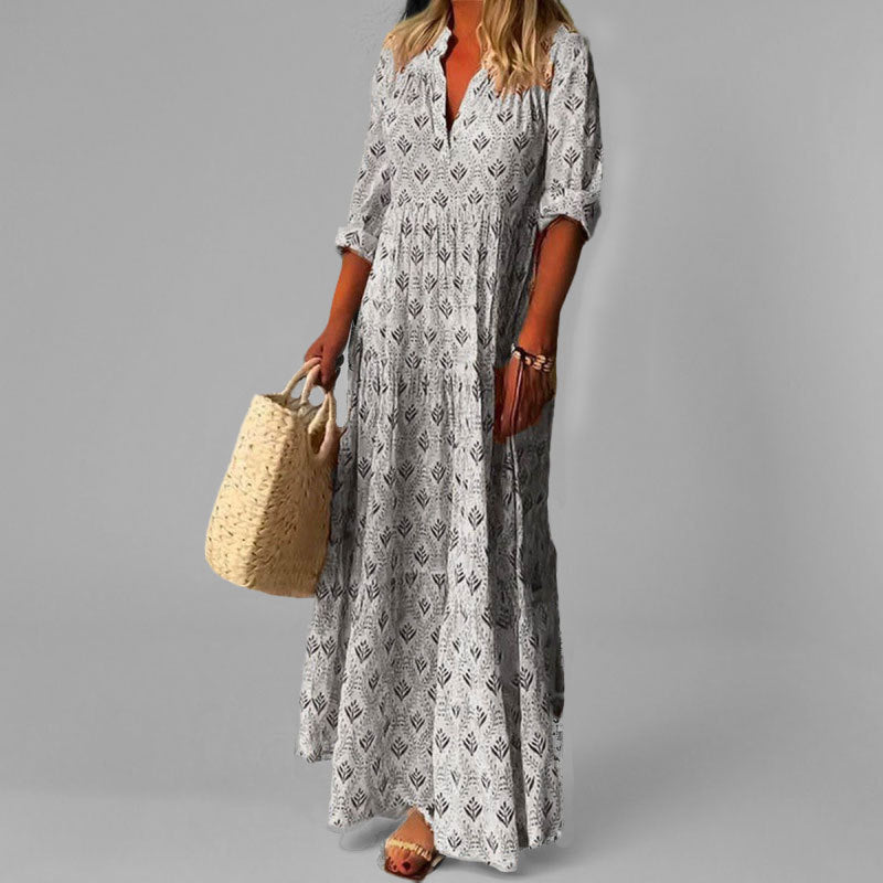Eduarda - Classic Vintage Maxi Dress