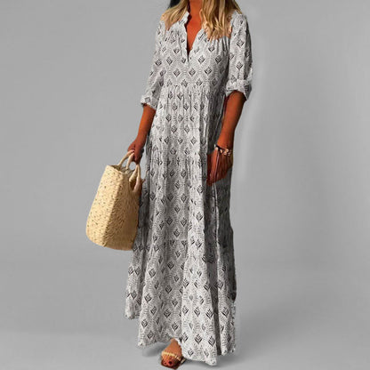 Eduarda - Classic Vintage Maxi Dress