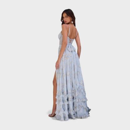 Florence - Bohemian Maxi Dress with Side Slit