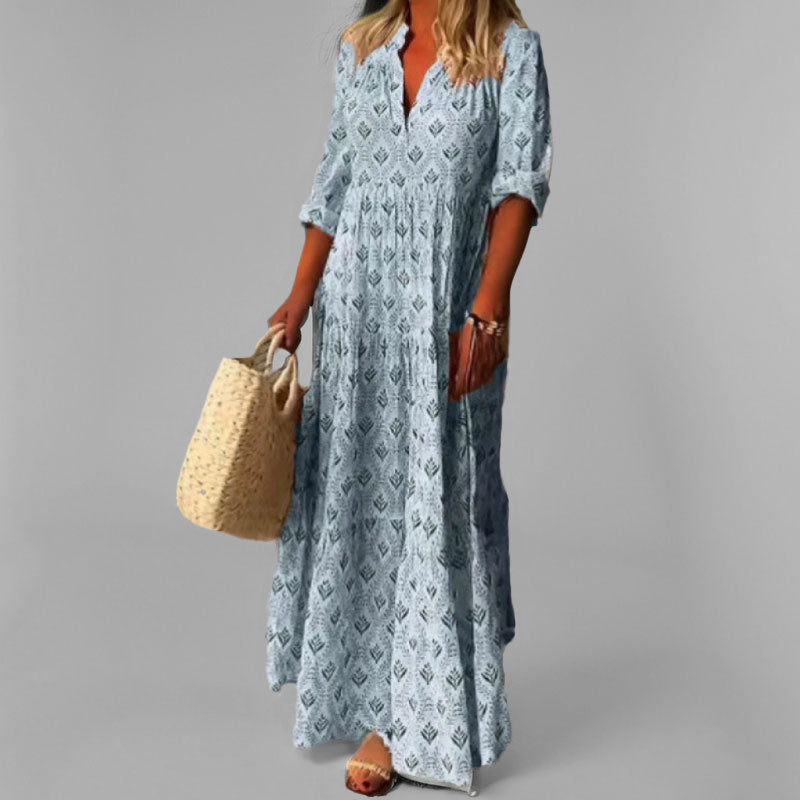 Eduarda - Classic Vintage Maxi Dress