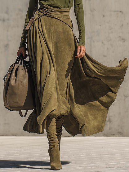 Olivia | Turtleneck Top and Maxi Skirt Set