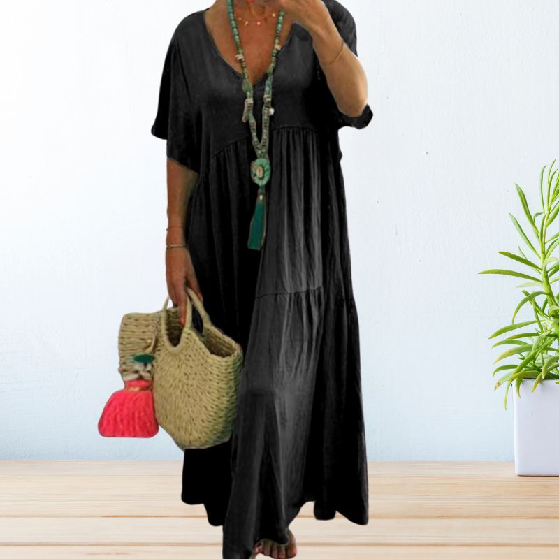 Maelis™ | Cotton Linen Dress