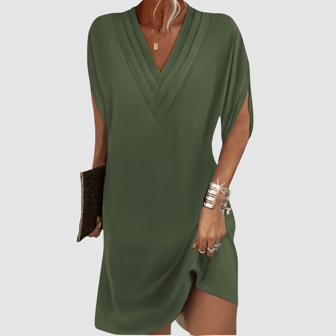Alysa™ | Elegant Dress with Half Sleeves