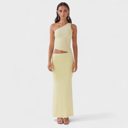 Seranella - Asymmetrical Long Dress