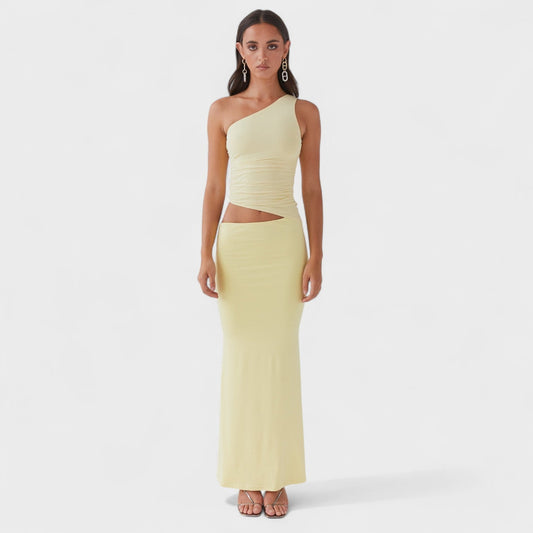 Seranella - Asymmetrical Long Dress
