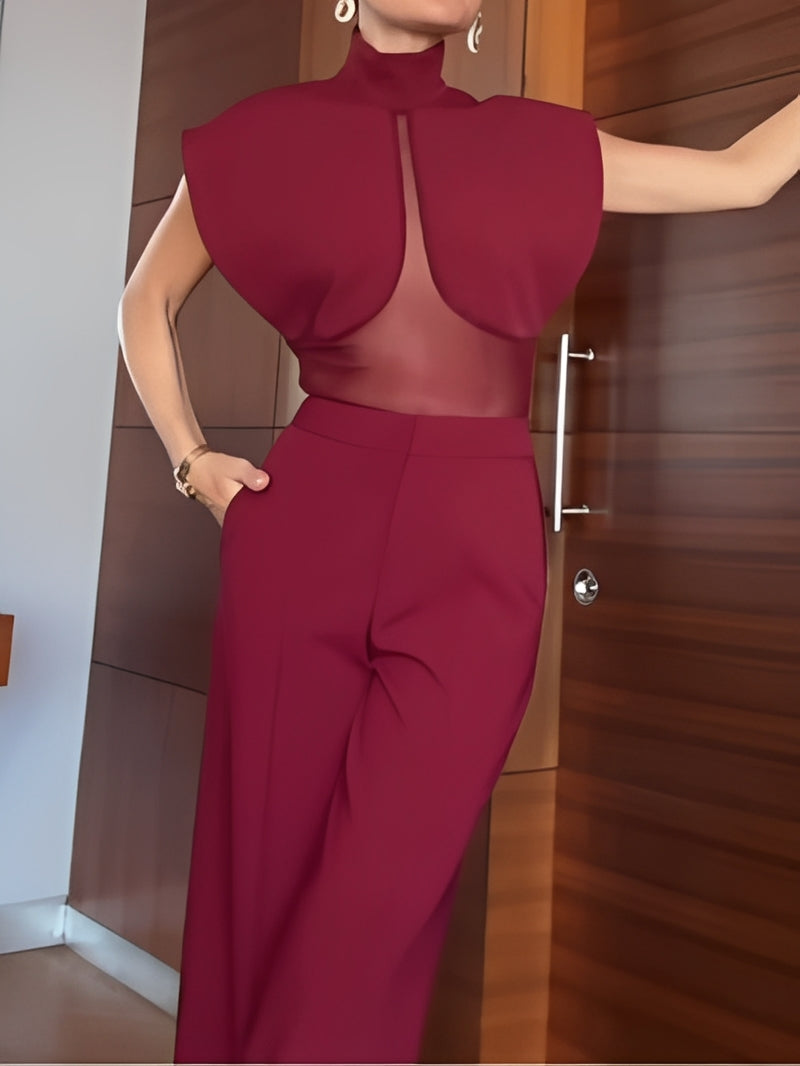 Veronica | Patchwork Sheer Mesh Set